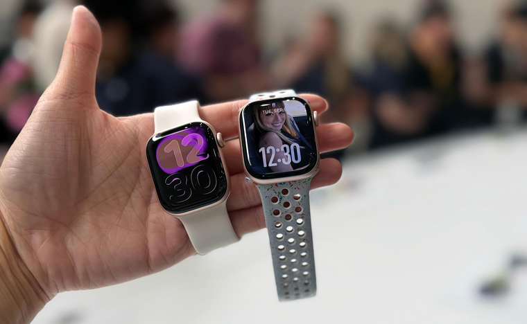 A simple vista, el Apple Watch Series 11 no parece diferente al Series 10. A simple vista, el Apple Watch Series 11 no parece diferente al Series 10.