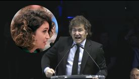 Javier Milei y Julia Mengolini