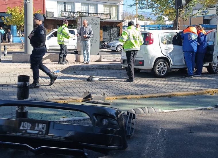 El incidente tuvo lugar este sábado por la mañana en la intersección de las calles Belgrano, entre Gutiérrez y Necochea Foto: X (Twitter) Yami Olguín