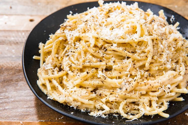 Spaghetti Cacio e Pepe Una receta clásica de la cocina italiana Foto: Pinterest