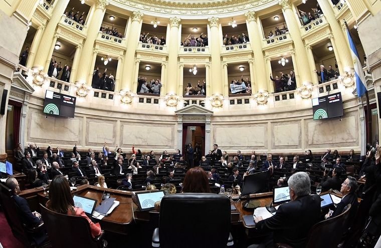 Se sancionó en ley la creación de cinco universidades públicas Foto: Twitter @SenadoArgentina