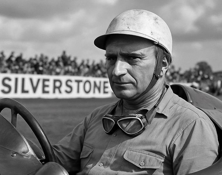 Juan Manuel Fangio, el “Chueco” de Balcarce, uno de los pilotos argentinos que logró consagrarse en Silverstone Juan Manuel Fangio, el “Chueco” de Balcarce, uno de los pilotos argentinos que logró consagrarse en Silverstone