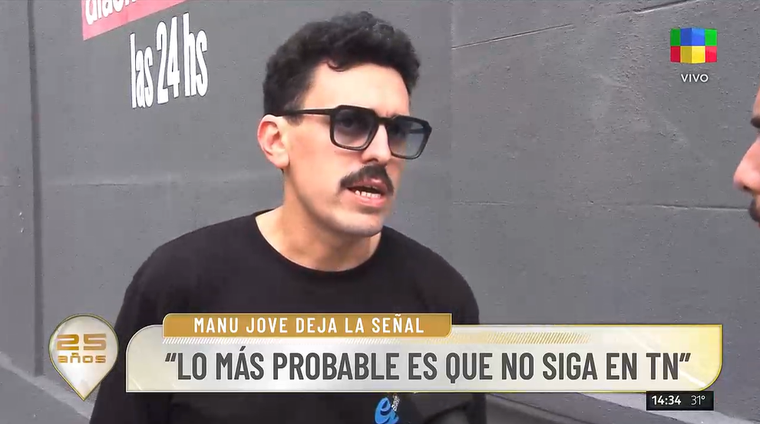 Manu Jove, periodista de Todo Noticias. Manu Jove, periodista de Todo Noticias.