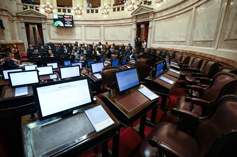 El Senado puede sancionar antes de que termine enero la primera ley del nuevo Gobierno Foto: Télam