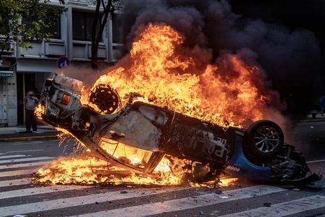 Graves incidentes en la marcha por los jubilados Foto: Noticias Argentinas