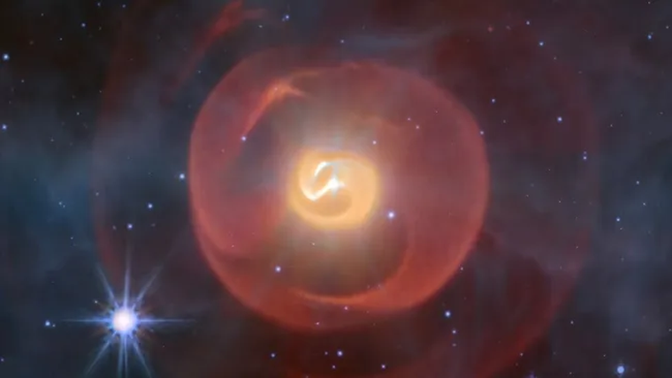 La imagen de Apep revela la compleja interacción entre estrellas moribundas y nubes de polvo en el corazón de la Vía Láctea. La imagen de Apep revela la compleja interacción entre estrellas moribundas y nubes de polvo en el corazón de la Vía Láctea.