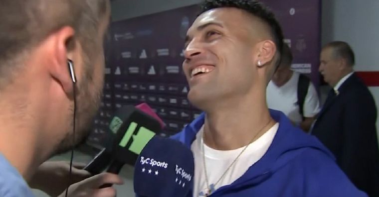 El Toro bromeó tras la goleada en el Monumental. Foto: Captura