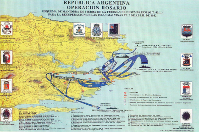 Representación de la Operación Rosario. Representación de la Operación Rosario.