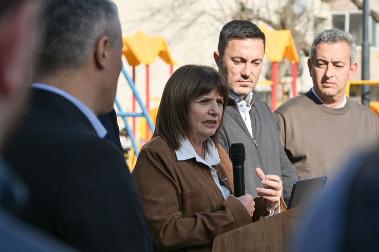 Patricia Bullrich en Rosario durante la rueda de prensa Foto: Prensa Patricia Bullrich