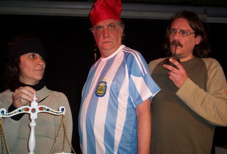 Patricia Cangemi, Jorge Sosa y Gustavo Bruno.