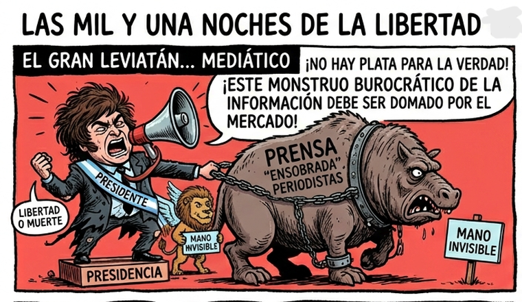 El presidente Milei en su peor momento con la información pública, los periodistas, el periodismo y la libertad de prensa.