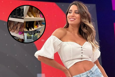 CINTHIA FERNÁNDEZ ABRIÓ LAS PUERTAS DE SU VESTIDOR. LA PANELISTA SORPRENDIÓ CON LA CANTIDAD DE ZAPATOS QUE TIENE.