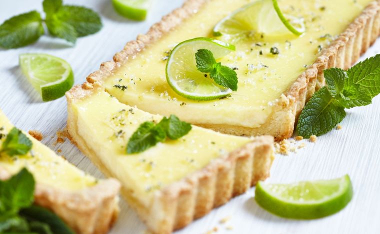 Tarta de lima y queso crema Una receta simple y deliciosa en pocos pasos Foto: Shutterstock