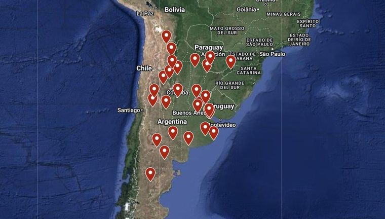 Uno por uno, los puntos donde habrá piquetes hoy.