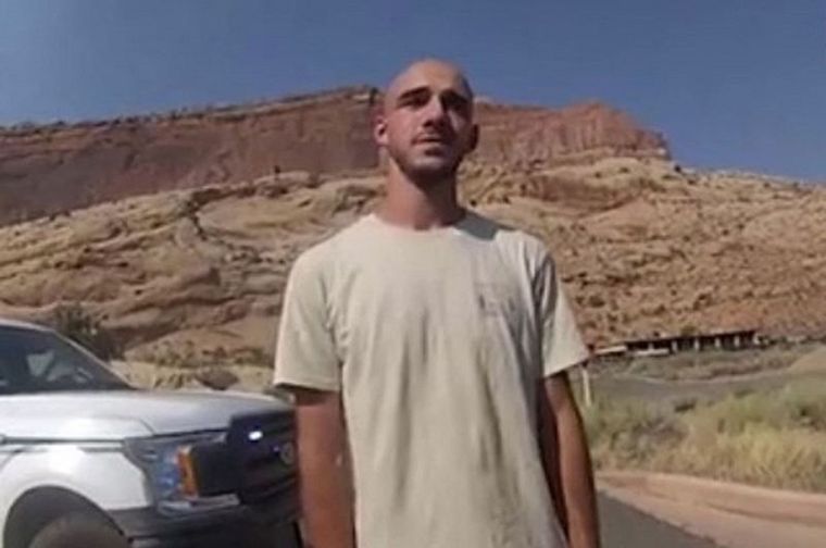 Una imagen de Laundrie en el video tomado por el Departamento de policía de la ciudad de Moab. Foto: MOAB CITY POLICE DEPARTMENT