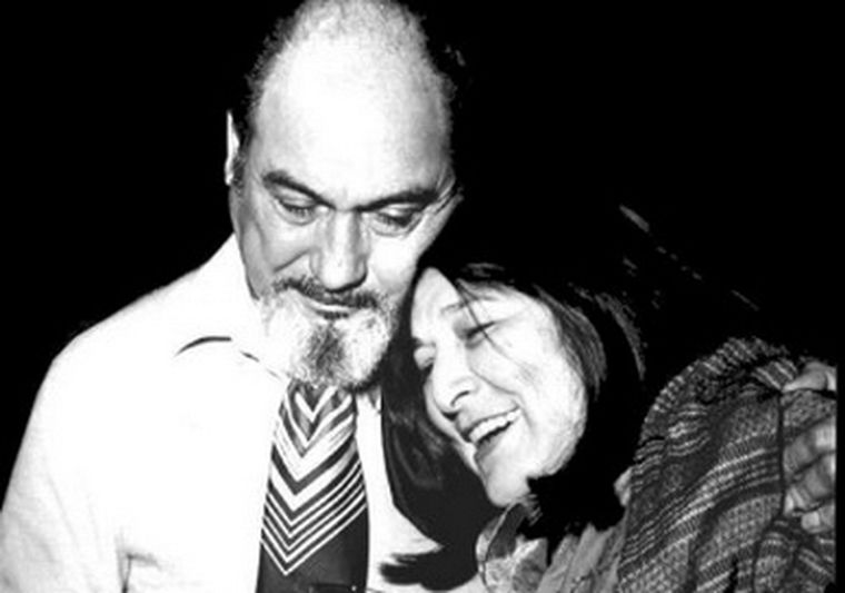 Momento histórico: Armando Tejada Gómez y Mercedes Sosa.