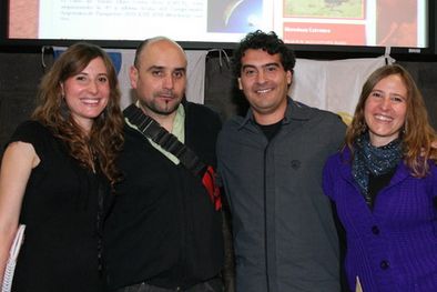MDZol | Los mentores de mendozaextremo.com: las hermanas Erica y Diana Chiani junto a David Barroso y Walter Moreno. Foto: Gentileza