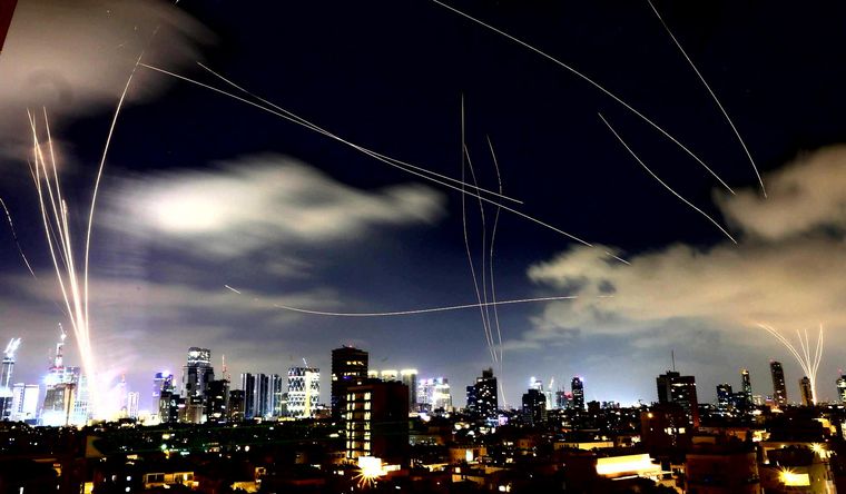 Uno de los ataques sobre Israel perpetrado por Irán. Foto EFE Uno de los ataques sobre Israel perpetrado por Irán. Foto EFE