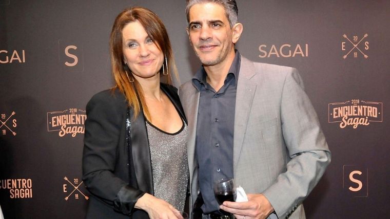 Nancty Dupláa con Pablo Echarri. Foto: Mdzol.com