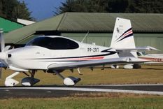 El aparato buscado es un monomotor Van’s RV-10, matrícula PP-ZRT de bandera brasileña.