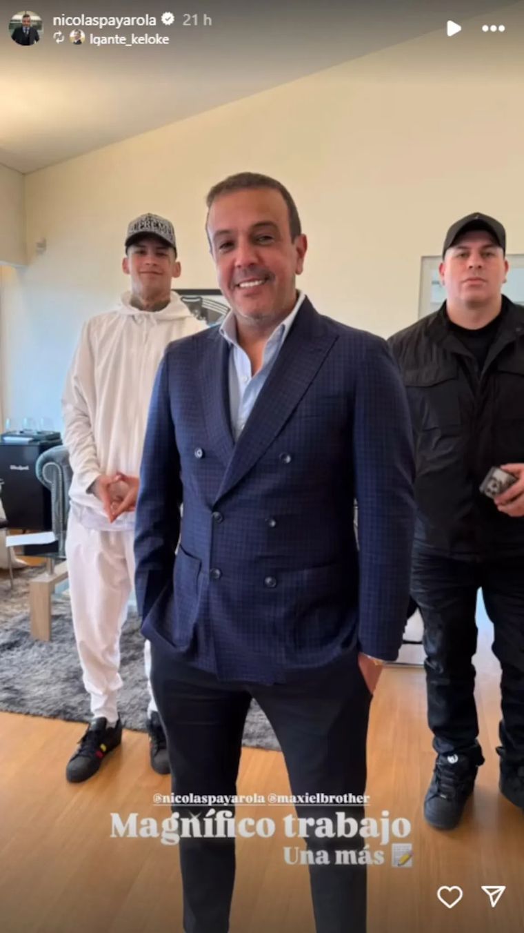 L-Gante junto a su mánager y abogado. L-Gante junto a su mánager y abogado.