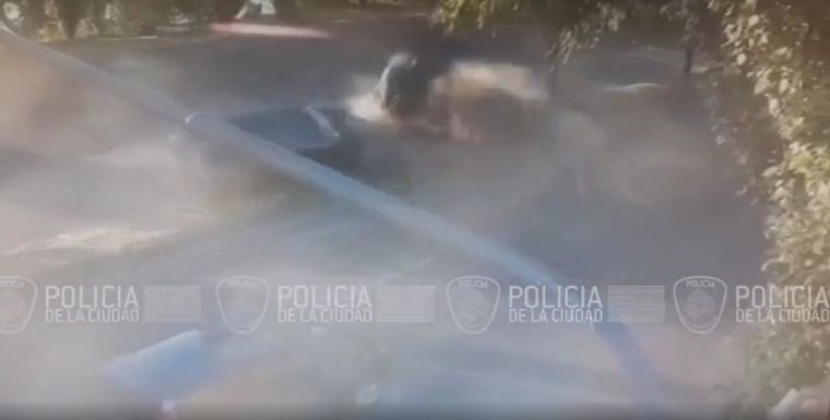 Así quedaron los autos tras el choque
