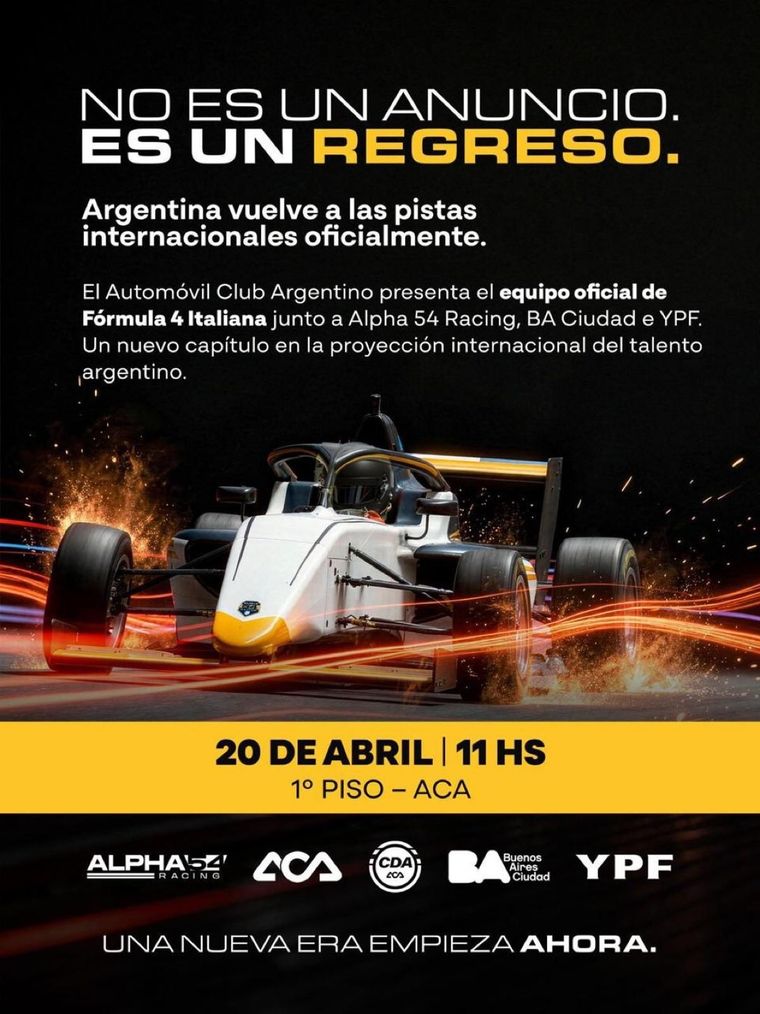 El Automóvil Club Argentino vuelve a tener presencia oficial en el automovilismo europeo tras más de cinco décadas. El Automóvil Club Argentino vuelve a tener presencia oficial en el automovilismo europeo tras más de cinco décadas.