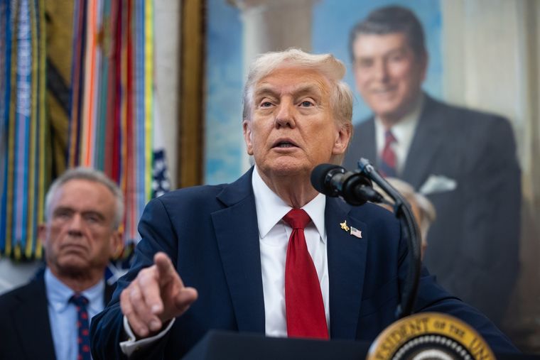 Donald Trump, presidente de los Estados Unidos, enfrentado con Colombia. Foto Efe Donald Trump, presidente de los Estados Unidos, enfrentado con Colombia. Foto Efe