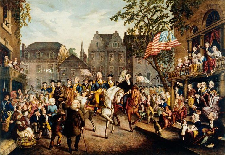 El general George Washington era un latifundista con esclavos a su servicio.
