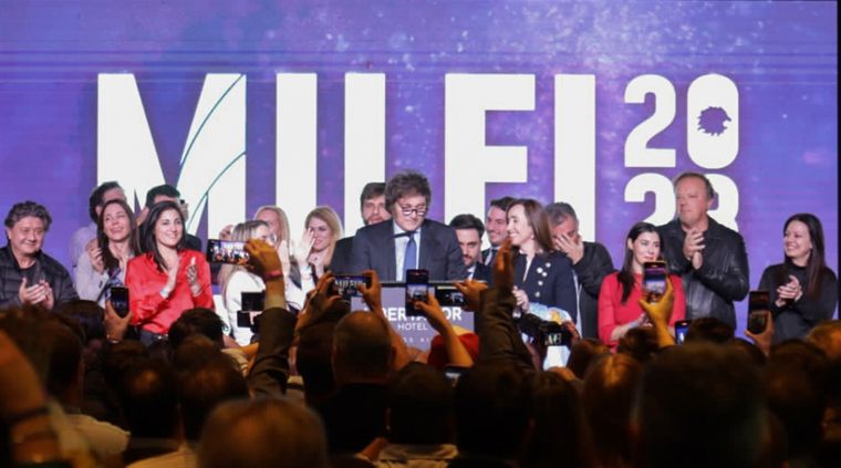 La figura de Javier Milei creció pese a las críticas por sus ideas que fueron remarcadas por los medios de comunicación Foto: NA