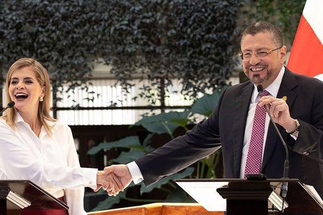 Rodrigo Chaves dio paso a Laura Fernández Delgado como nueva presidenta de Costa Rica el pasado mes de febrero. Rodrigo Chaves dio paso a Laura Fernández Delgado como nueva presidenta de Costa Rica el pasado mes de febrero.