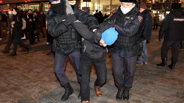 Las protestas no cesan en Rusia. Foto: Euronews.