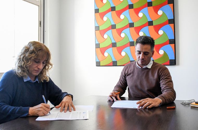 Emilce Lozano y Marcos Calvente Foto: Prensa Guaymallén