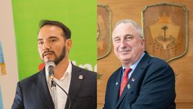 El gobernador de Corrientes, Juan Pablo Valdés, y su par de Misiones, Hugo Passalaqua. El gobernador de Corrientes, Juan Pablo Valdés, y su par de Misiones, Hugo Passalaqua.