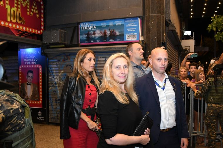 Karina Milei y Manuel Adorni asistieron el sábado a la obra de Fátima en Mar del Plata Foto: Télam