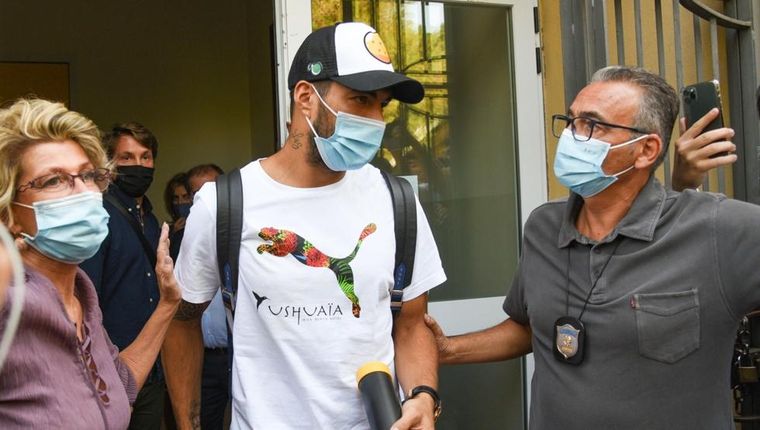 Luis Suárez estuvo en Perugia la semana pasada. Foto: EFE