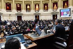 La sesión comenzó pasadas las 12 en la Cámara de Diputados Foto: Prensa Diputados
