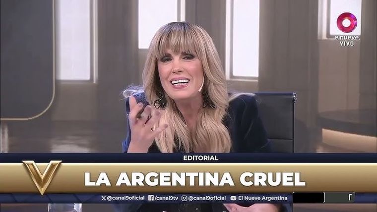 Viviana Canosa volvió a la TV con un inesperado invitado. Foto: captura de video El Nueve.