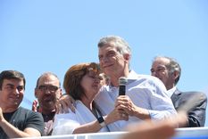 Altri tempi. Mauricio Macri y Patricia Bullrich, en campaña. Foto: Télam