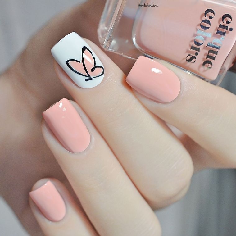 Uñas cortas en colores pasteles la tendencia para finalizar el año