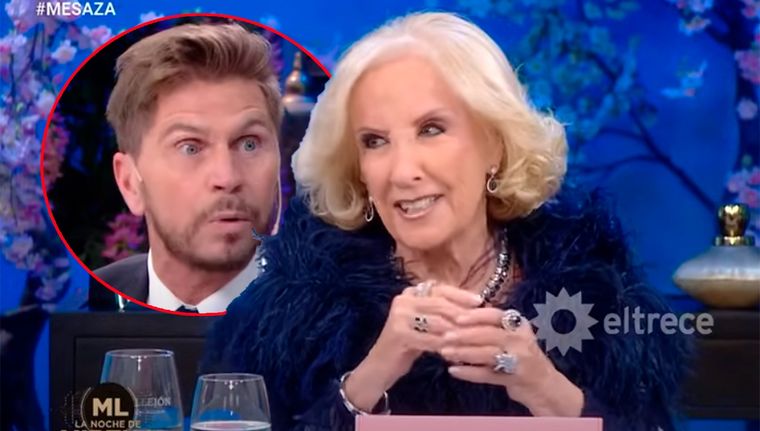 El Pollo Vignolo se sorprendió por la pregunta de Mirtha Legrand pero no titubeó al responder: Soy hincha de All Boys, le dijo. Foto: capturas eltrece