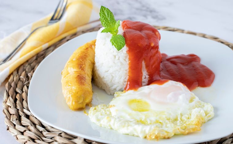 Arroz a la cubana Una receta clásica, simple y deliciosa Foto: Shutterstock