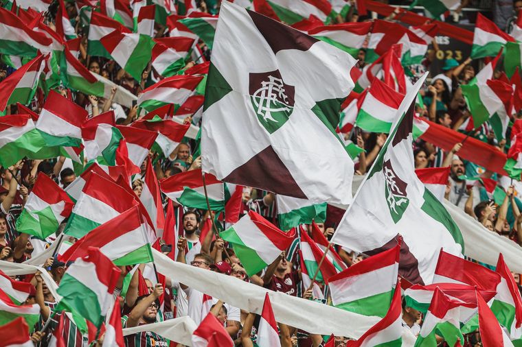 La hincha del Flu fue picante en la previa. Foto: @FluminenseFC
