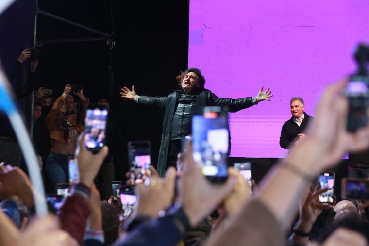 Javier Milei, en el último acto libertario en Moreno