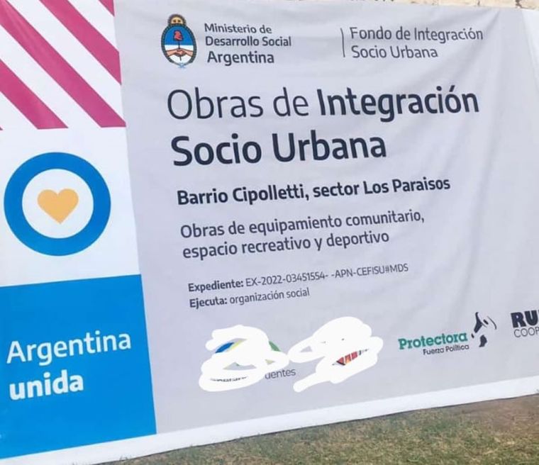 Debajo, el logo de Protectora Foto: Gentileza Marcos Sánchez