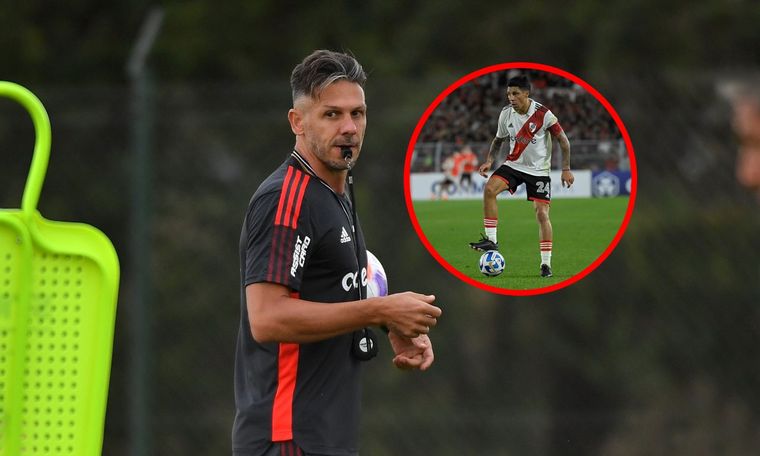 Martín Demichelis se refirió al hábito que le molesta a Enzo Pérez en los entrenamientos.