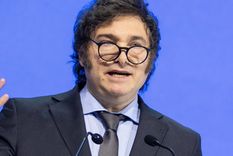 Kicillof se mete con la propiedad sostuvo Milei. Foto: Foro Davos