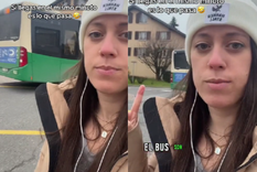 REDES La influencer que mostró cómo es el servicio de transporte en Suiza Foto: Captura Tik Tok / Ilacoria