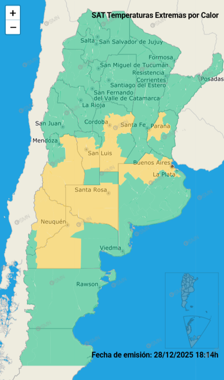 Calor extremo en varias provincias. Calor extremo en varias provincias.