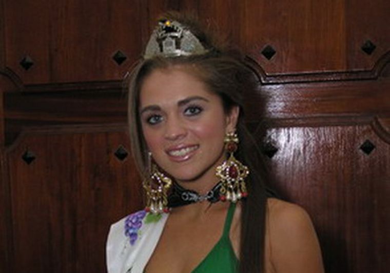 Agustina Llaver, actual reina vendimial de San Martín.